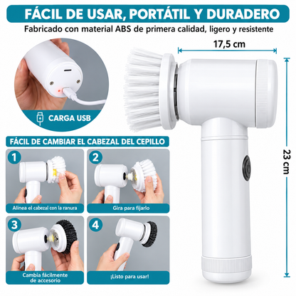 Cepillo de Limpieza Eléctrico - CleanTech