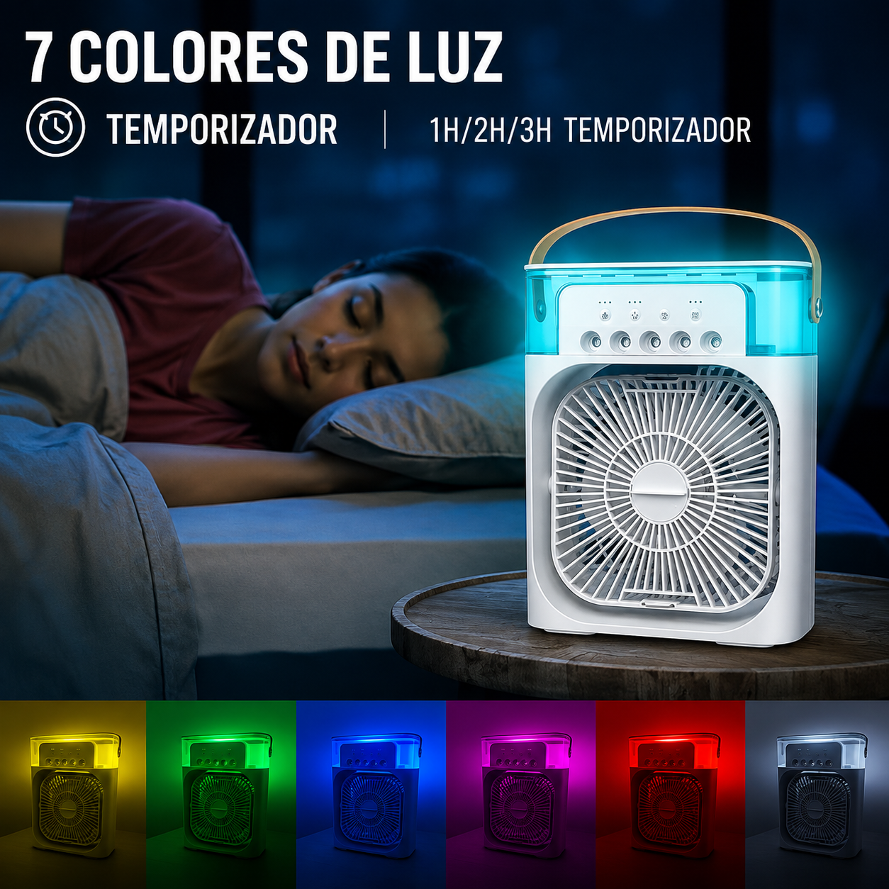Ventilador humidificador de nebulización blanco (Nebula Pure)