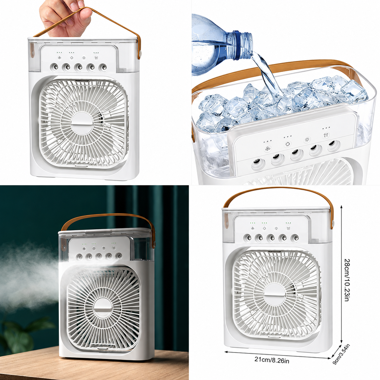 Ventilador humidificador de nebulización blanco (Nebula Pure)